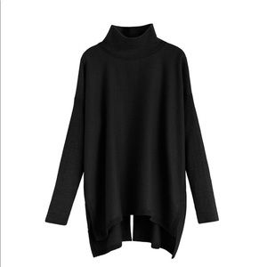 Cuyana Alpaca open back turtleneck sweater